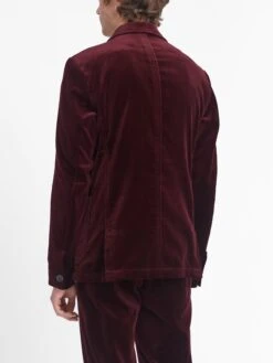 Burgundy Velvet Mansfield Suit -Men's Fashion-Oliver Spencer OSMJ352C VEL01BUR MANSFIELDJACKET VELVETBURGUNDY1copy a83b1df9 50b8 4590 ace1 a8e2250674f1