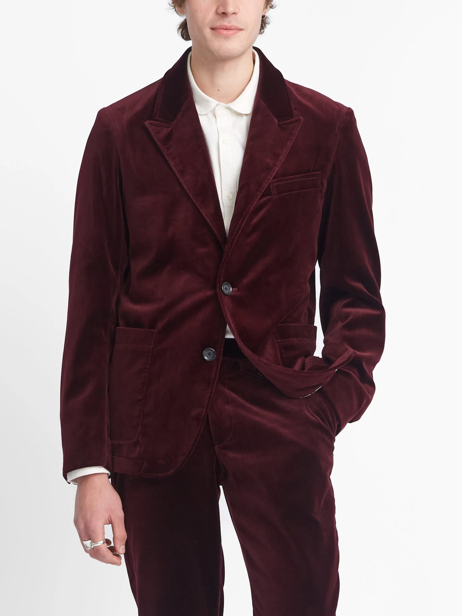 Mansfield Jacket Velvet Burgundy 9 Mansfield Jacket Velvet Burgundy - Image 7