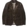 Mansfield Jacket Velvet Mole Grey -Men's Fashion-Oliver Spencer OSMJ352MansfieldJacketVEL01MOGVelvetMoleGrey