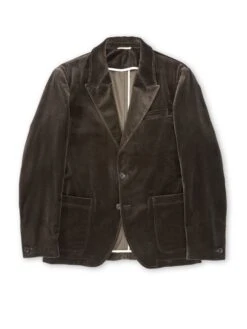 Mole Grey Velvet Mansfield Suit -Men's Fashion-Oliver Spencer OSMJ352MansfieldJacketVEL01MOGVelvetMoleGrey fb6b9d0a 372e 47cd bdc7 665781f941de