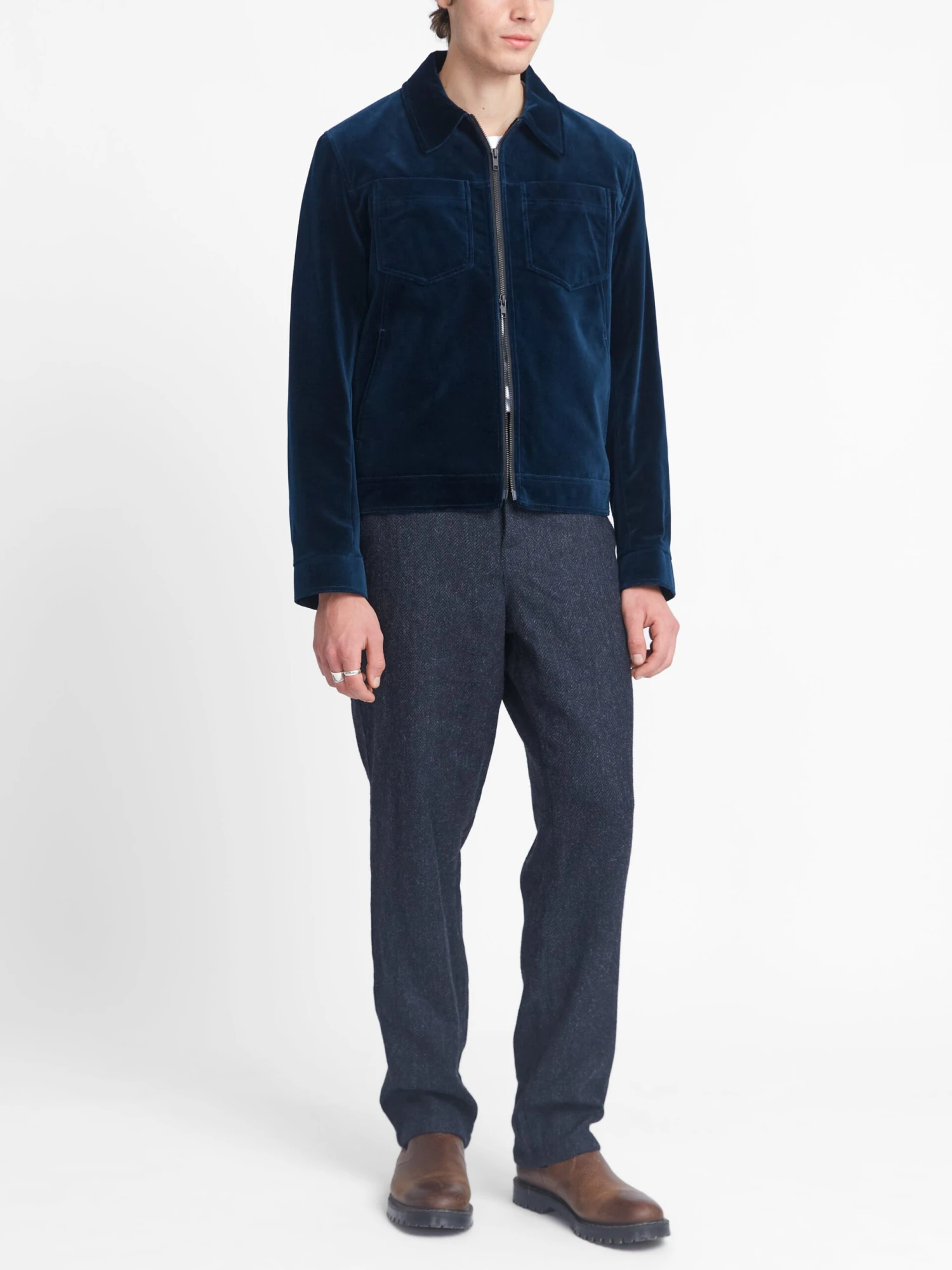 Norton Jacket Velvet Sapphire Blue 4 Norton Jacket Velvet Sapphire Blue - Image 2