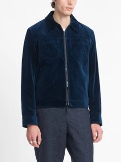 Norton Jacket Velvet Sapphire Blue 12 Norton Jacket Velvet Sapphire Blue -Men's Fashion-Oliver Spencer OSMJ364 VEL01SAB NORTONJACKET VELVETSAPPHIREBLUE3copy