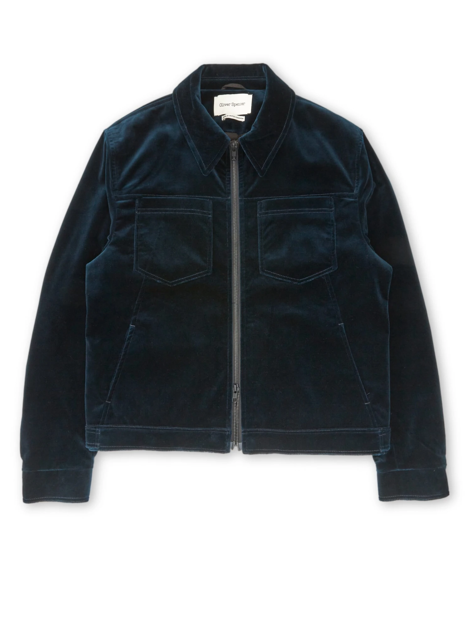 Norton Jacket Velvet Sapphire Blue 3 Norton Jacket Velvet Sapphire Blue