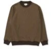 Heavyweight Sweatshirt Rosebank Khaki -Men's Fashion-Oliver Spencer OSMK687ClemsonSweatshirtROS01KHARosebankKhaki