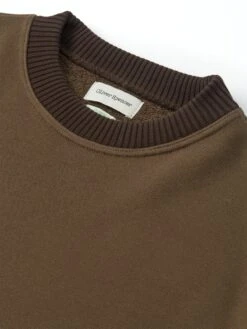 Heavyweight Sweatshirt Rosebank Khaki -Men's Fashion-Oliver Spencer OSMK687ClemsonSweatshirtROS01KHARosebankKhaki1