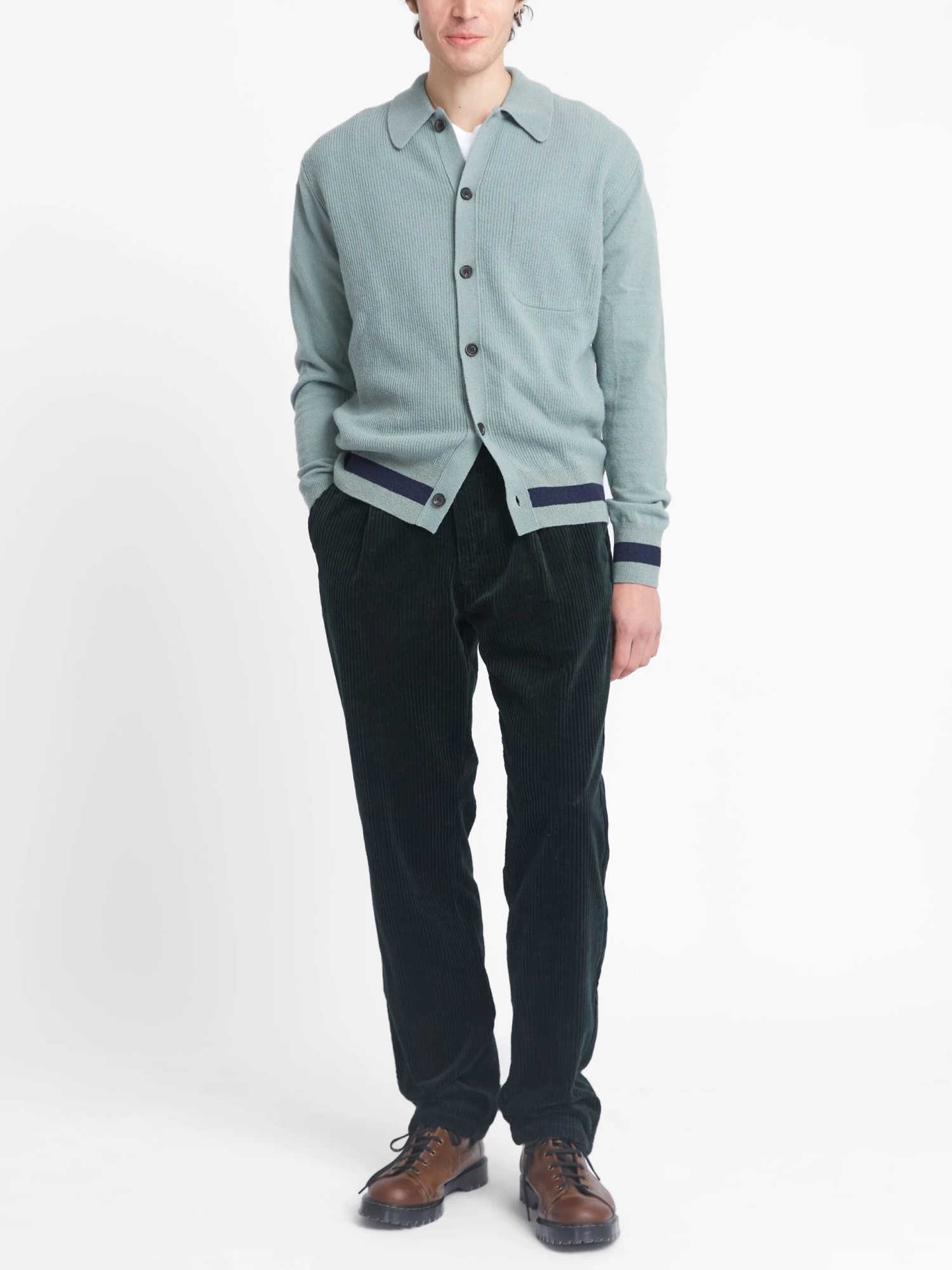 Britten Knitted Cardigan Greeves Sea Green 4 Britten Knitted Cardigan Greeves Sea Green - Image 2