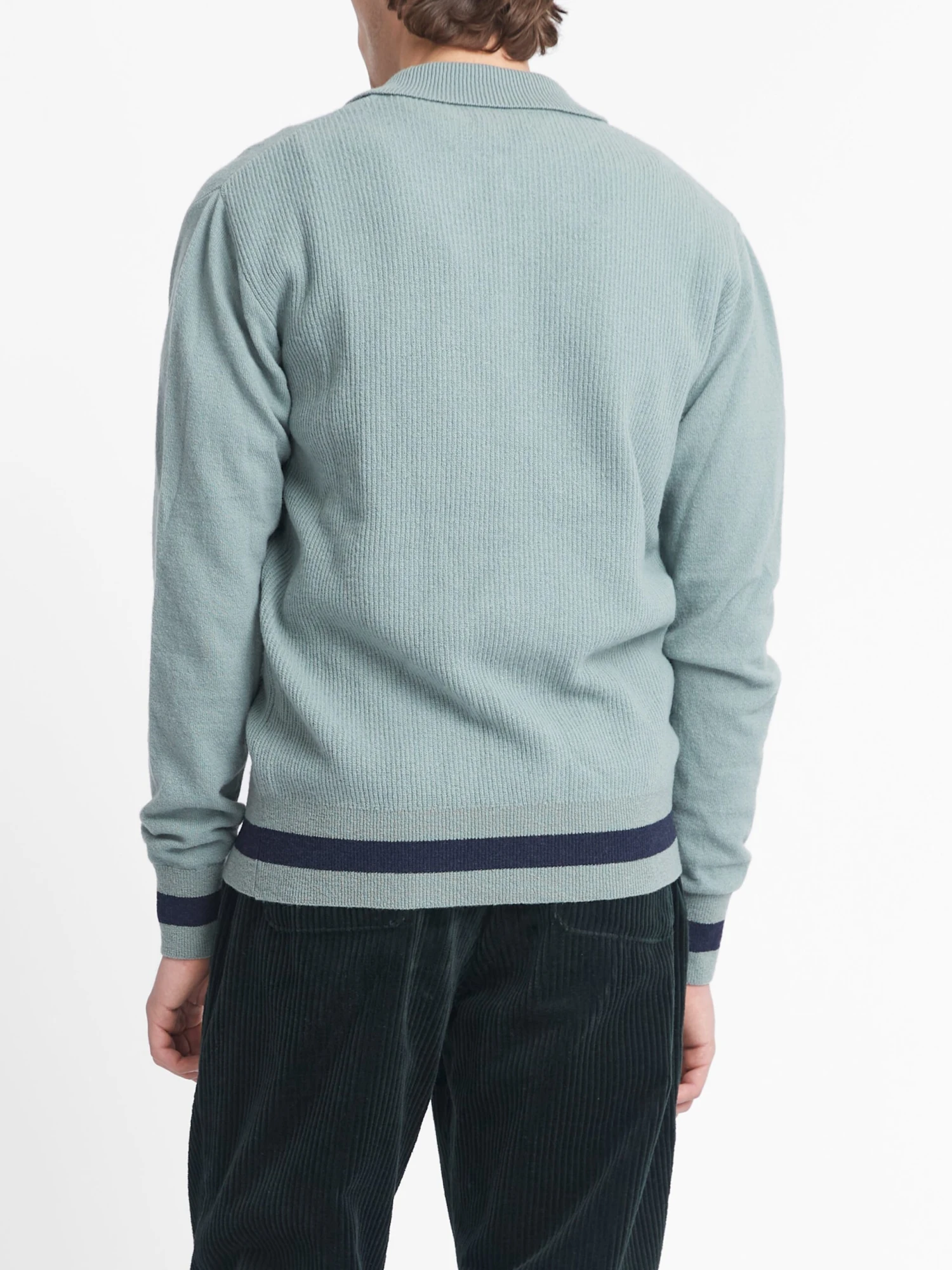 Britten Knitted Cardigan Greeves Sea Green 8 Britten Knitted Cardigan Greeves Sea Green - Image 6