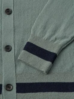 Britten Knitted Cardigan Greeves Sea Green 11 Britten Knitted Cardigan Greeves Sea Green -Men's Fashion-Oliver Spencer OSMK693BrittenKnittedCardiganGRE01SEGGreevesSeaGreen2