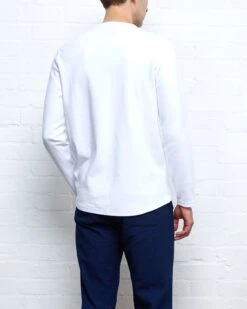 Heavy Long Sleeve Plain T-Shirt Tavistock White -Men's Fashion-Oliver Spencer OSMK733 TAV01WHI HEAVYLONGSLEEVET SHIRTWHITE10 09be2437 3060 42ed b2f8 1b976a93be07