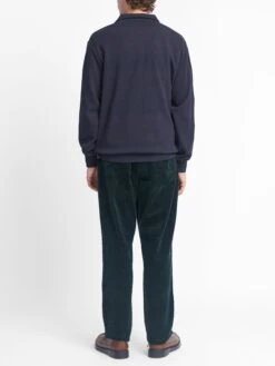 Reversible Half Zip Sweatshirt Hinkley Navy/Burgundy -Men's Fashion-Oliver Spencer OSMK740 HIN01NAB REVERSIBLEHALFZIPSWEATSHIRT HINKLEYNAVYBURGUNDY7