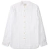 Grandad Shirt Bridford White -Men's Fashion-Oliver Spencer OSMS126GrandadShirtBRI01WHTBridfordWhite 7d485c41 4231 4e02 aa3e 36efa1d9586a