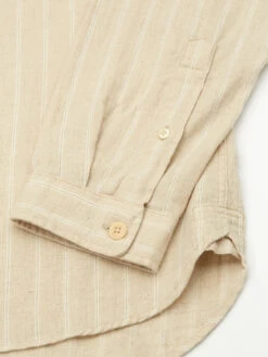 Grandad Shirt Randal Cream -Men's Fashion-Oliver Spencer OSMS126GrandadShirtRAN01CRMRandallCream2