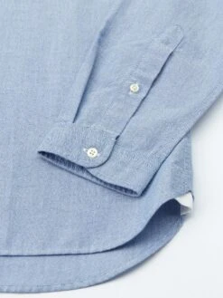 Brook Shirt Brecon Blue -Men's Fashion-Oliver Spencer OSMS162BrookShirtBRE01BLUBreconBlue1