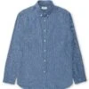 Brook Shirt Pooley Blue -Men's Fashion-Oliver Spencer OSMS162BrookShirtPOO01BLUPooleyBlue
