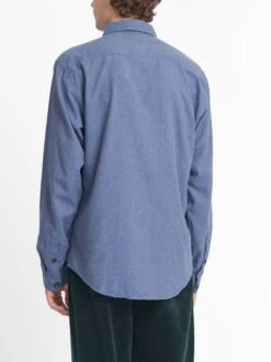 Treviscoe Shirt Abbingdon Slate Blue -Men's Fashion-Oliver Spencer OSMS171A ABB01SLB TREVISCOESHIRT ABBINGDONSLATEBLUE2copy