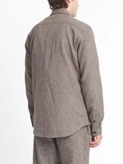 Treviscoe Shirt Adler Fawn -Men's Fashion-Oliver Spencer OSMS171A ADL01FAWTREVISCOESHIRTADLERFAWN4copy