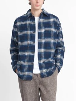 Treviscoe Shirt Devon Blue 12 Treviscoe Shirt Devon Blue -Men's Fashion-Oliver Spencer OSMS171A DEV01BLU TREVISCOESHIRT DEVONBLUEcopy