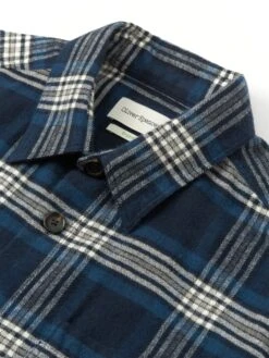 Treviscoe Shirt Devon Blue 10 Treviscoe Shirt Devon Blue -Men's Fashion-Oliver Spencer OSMS171aTreviscoeShirtDEV01BLUDevonBlue1