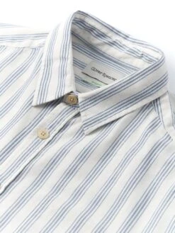 New York Special Shirt Jenkins Cream/Blue 9 New York Special Shirt Jenkins Cream/Blue -Men's Fashion-Oliver Spencer OSMS200dNewYorkSpecialShirtJEN01CRBJenkinsCreamBlue1