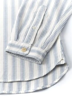 New York Special Shirt Jenkins Cream/Blue 10 New York Special Shirt Jenkins Cream/Blue -Men's Fashion-Oliver Spencer OSMS200dNewYorkSpecialShirtJEN01CRBJenkinsCreamBlue2