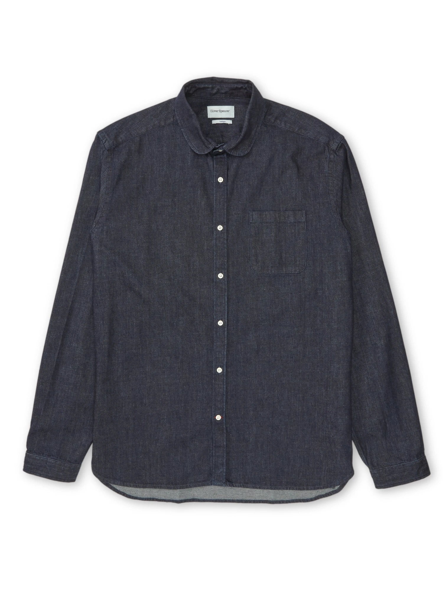 Eton Collar Shirt Mullins Denim Indigo Rinse 3 Eton Collar Shirt Mullins Denim Indigo Rinse