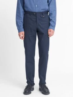 Fishtail Trouser Eden Navy -Men's Fashion-Oliver Spencer OSMT20D EDE01NAV FISHTAILTROUSERS EDENNAVYcopy