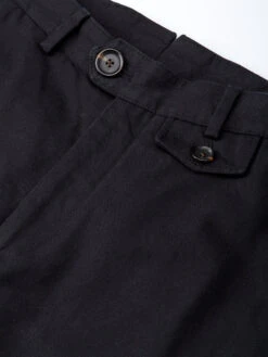 Fishtail Trousers Ellbridge Black -Men's Fashion-Oliver Spencer OSMT20dFishtailTrousersELL01BLKEllbridgeBlack1