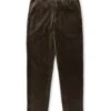 Fishtail Trousers Velvet Mole Grey -Men's Fashion-Oliver Spencer OSMT20dFlatFishtailTrousersVEL01MOGVelvetMoleGrey
