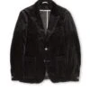 Mansfield Jacket Velvet Black -Men's Fashion-Oliver Spencer OSMT352cFlatMansfieldJacketVEL01BLKVelvetBlack