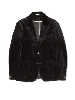 Black Velvet Mansfield Suit -Men's Fashion-Oliver Spencer OSMT352cFlatMansfieldJacketVEL01BLKVelvetBlack c7270e40 b82b 4313 8b8c c7aff49f876d
