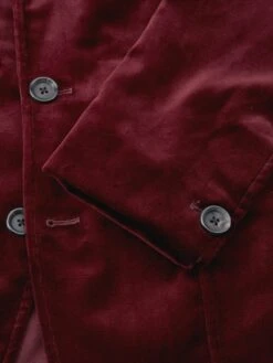 Mansfield Jacket Velvet Burgundy 13 Mansfield Jacket Velvet Burgundy -Men's Fashion-Oliver Spencer OSMT352cFlatMansfieldJacketVEL01BURVelvetBurgundy2