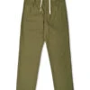 Drawstring Trousers Ellbridge Green -Men's Fashion-Oliver Spencer OSMT48aDrawstringTrousersELL01GRNEllbridgeGreen