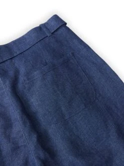 Belted Trousers Dubrow Navy -Men's Fashion-Oliver Spencer OSMT66A DUB01NAV 64