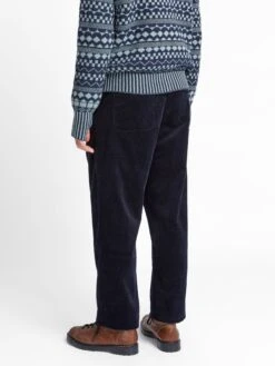 Morton Trousers Melrose Cord Navy -Men's Fashion-Oliver Spencer OSMT68MortonTrousersMEL01NAVMelroseCordNavy7copy