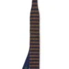 Silk Knitted Tie Navy/Brown Stripe 2 Silk Knitted Tie Navy/Brown Stripe -Men's Fashion-Oliver Spencer OSMTiesAscotSilkKnittedStripeBrownNavy
