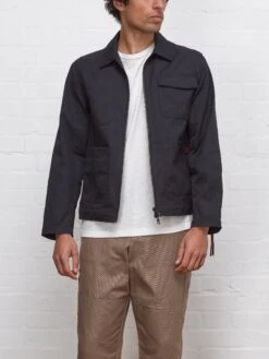 Oliver Spencer X Niwaki Hortus Gardening Jacket Wentworth Navy -Men's Fashion-Oliver Spencer OSNMJ340A WEN1NAV HORTUSGARDENINGJACKETNAVY2copy