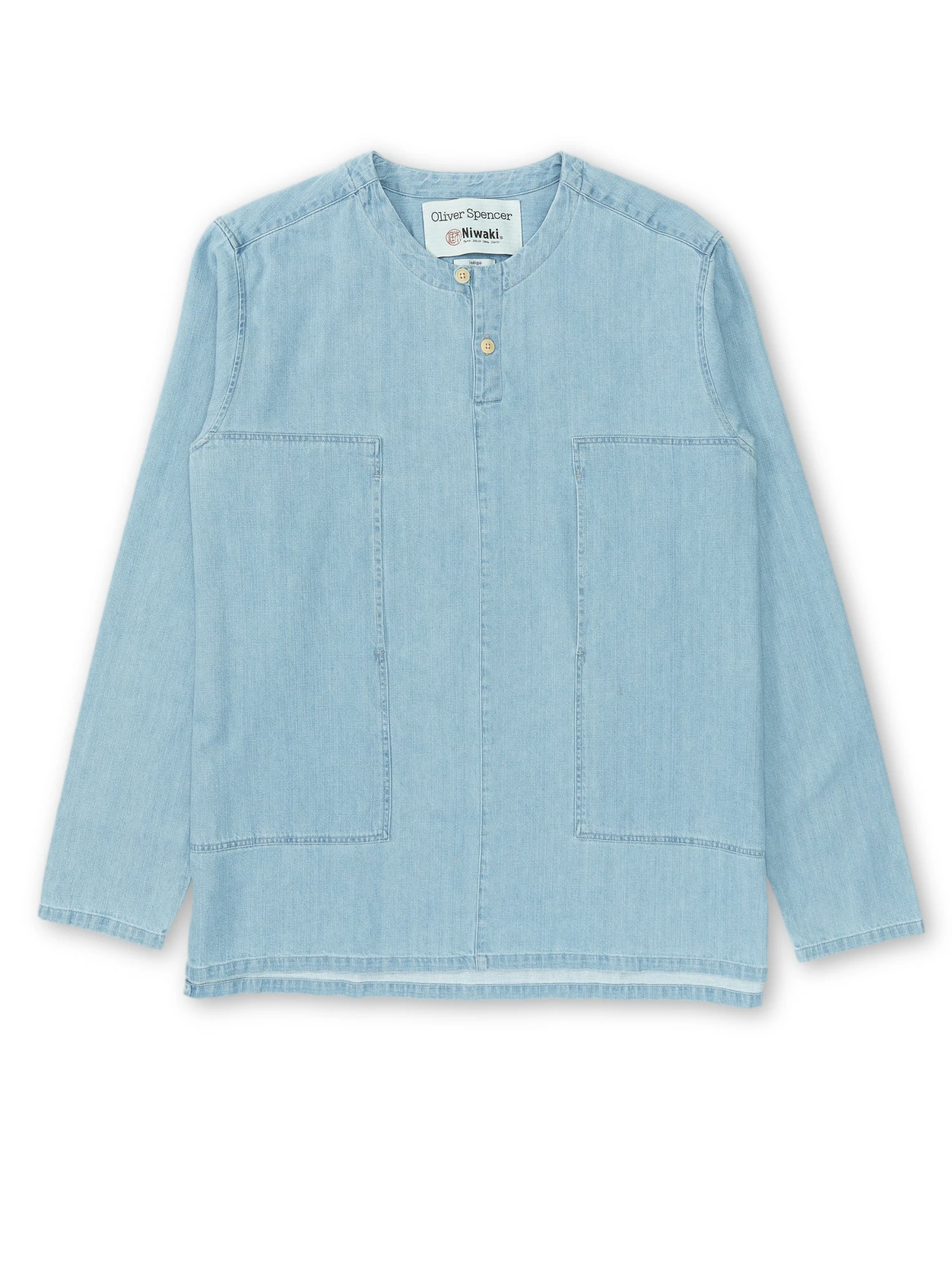 Oliver Spencer X Niwaki Ohana Gardening Smock Mullins Denim Indigo Light 3 Oliver Spencer X Niwaki Ohana Gardening Smock Mullins Denim Indigo Light