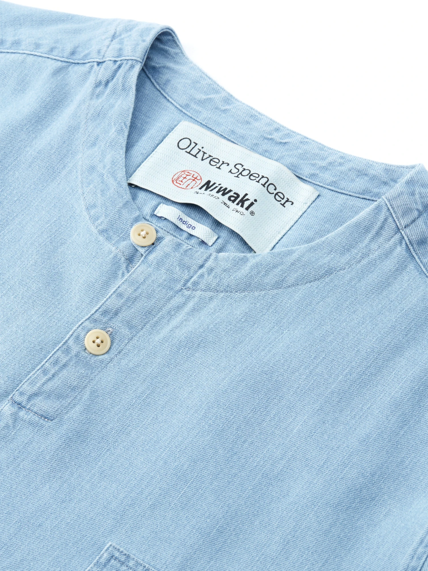 Oliver Spencer X Niwaki Ohana Gardening Smock Mullins Denim Indigo Light 4 Oliver Spencer X Niwaki Ohana Gardening Smock Mullins Denim Indigo Light - Image 2