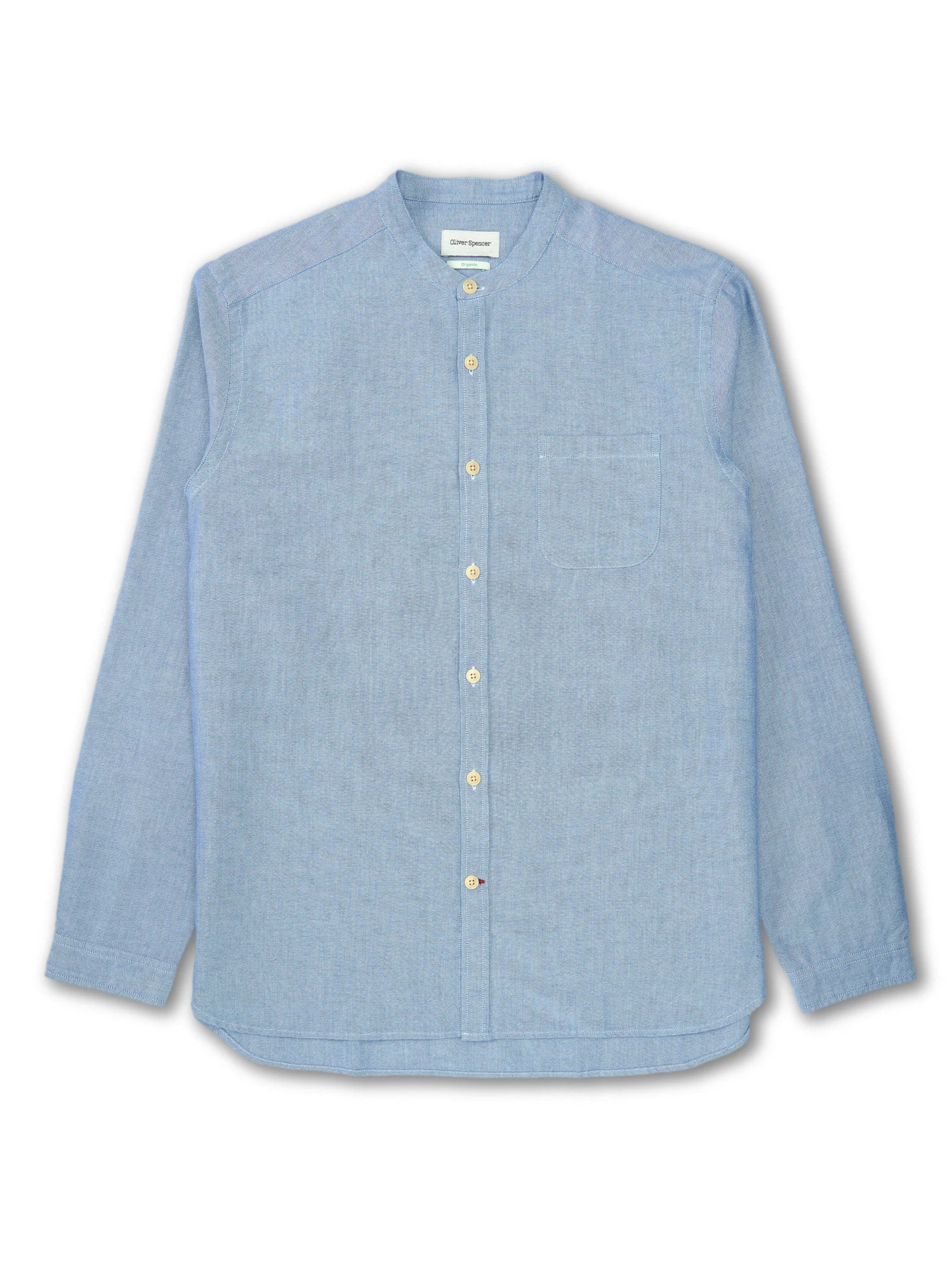 Grandad Shirt Brecon Blue 3 Grandad Shirt Brecon Blue