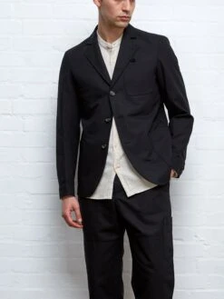 Black Ellbridge Solms Suit -Men's Fashion-Oliver Spencer SOLMSJACKETELLBRIDGEBLACK6copy