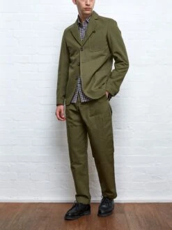 Solms Jacket Ellbridge Green -Men's Fashion-Oliver Spencer SOLMSJACKETELLBRIDGEGREEN4