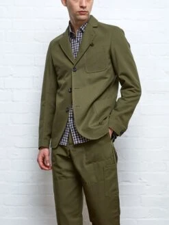 Solms Jacket Ellbridge Green -Men's Fashion-Oliver Spencer SOLMSJACKETELLBRIDGEGREEN4copy
