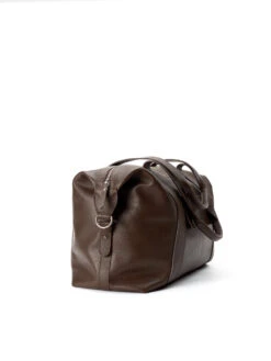 Overnight Bag Pebble Leather Walnut -Men's Fashion-Oliver Spencer osma597 peb01wal overnight bag pebble leather walnut6571