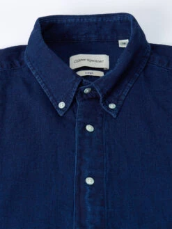 Brook Shirt Kildale Indigo Rinse -Men's Fashion-Oliver Spencer osms162 kil01inr kildale indigo rinse 2
